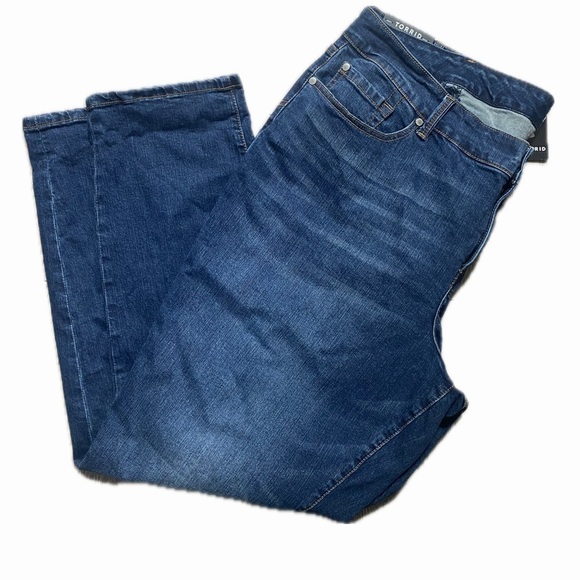Torrid Vintage Boyfriend Straight Jeans Size 24 Tall - Picture 1 of 6
